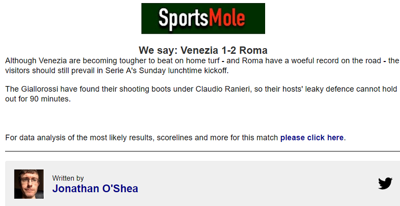 Chuy&ecirc;n gia dự đo&aacute;n Venezia vs AS Roma, 18h30 ng&agrave;y 9/2 - Ảnh 1