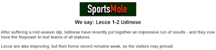 Chuy&ecirc;n gia Tony Ansell dự đo&aacute;n Lecce vs Udinese, 2h45 ng&agrave;y 22/2 - Ảnh 1