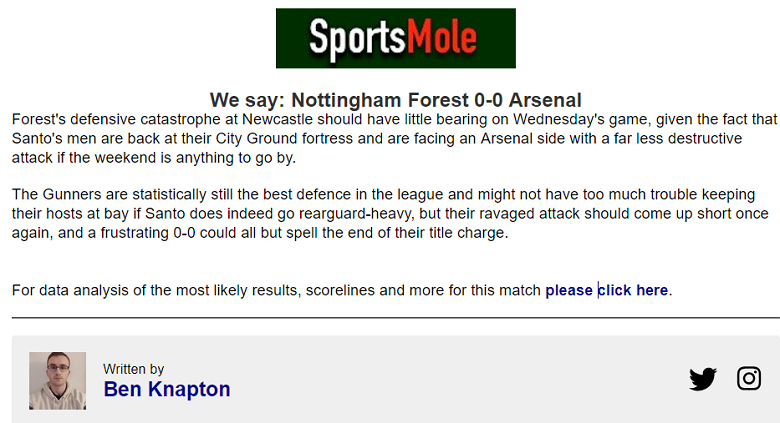 Chuy&ecirc;n gia dự đo&aacute;n Nottingham vs Arsenal, 02h30 ng&agrave;y 27/2 - Ảnh 1