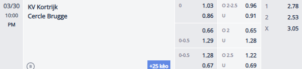 Nhận định, soi kèo Kortrijk vs Cercle Brugge, 21h00 ngày 30/3: Rút ngắn khoảng cách - Ảnh 1