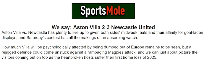 Chuy&ecirc;n gia Tony Ansell dự đo&aacute;n Aston Villa vs Newcastle, 23h30 ng&agrave;y 19/4 - Ảnh 1