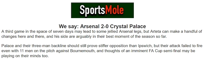 Chuy&ecirc;n gia Tony Ansell dự đo&aacute;n Arsenal vs Crystal Palace, 2h00 ng&agrave;y 24/4 - Ảnh 1