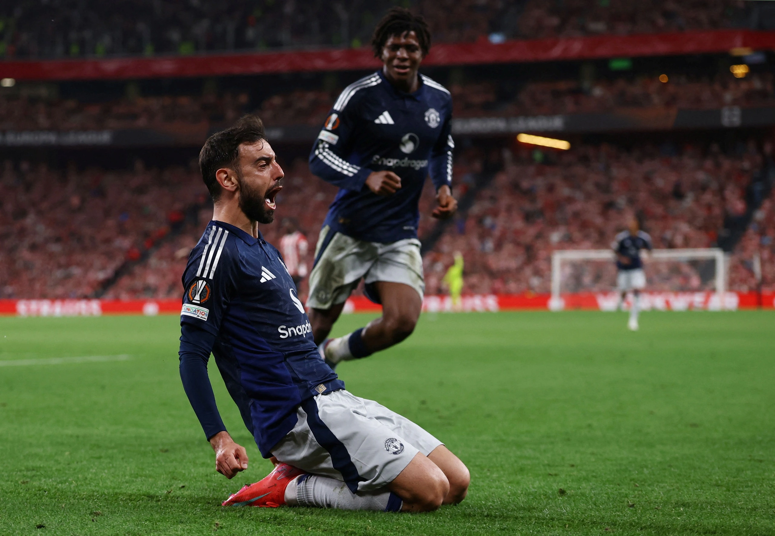 Bruno Fernandes lập kỷ lục sau khi gi&uacute;p MU chiến thắng Bilbao - Ảnh 1