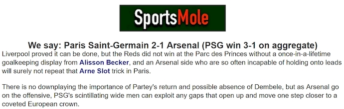 Chuy&ecirc;n gia Tony Ansell dự đo&aacute;n PSG vs Arsenal, 2h00 ng&agrave;y 8/5 - Ảnh 1