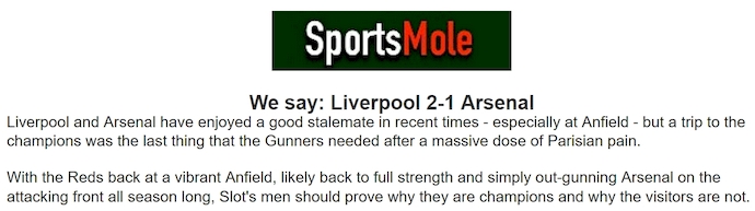 Chuy&ecirc;n gia Tony Ansell dự đo&aacute;n Liverpool vs Arsenal, 22h30 ng&agrave;y 11/5 - Ảnh 1