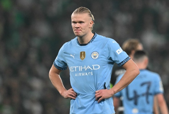 Haaland lập kỷ lục đ&aacute;ng buồn sau trận thua của Man City - Ảnh 1