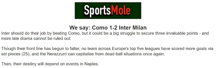 Chuy&ecirc;n gia Tony Ansell dự đo&aacute;n Como vs Inter Milan, 1h45 ng&agrave;y 24/5 - Ảnh 1