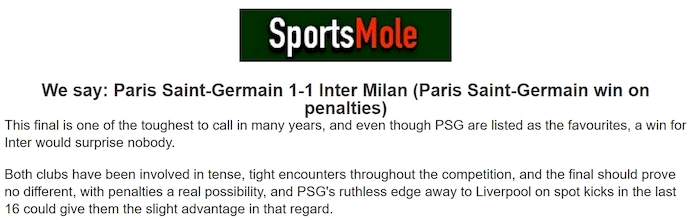 Chuy&ecirc;n gia Tony Ansell dự đo&aacute;n PSG vs Inter Milan, 2h00 ng&agrave;y 1/6 - Ảnh 1