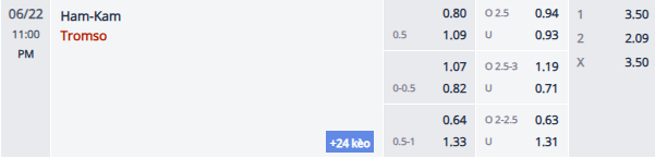 Nhận định, soi kèo Hamarkameratene vs Tromso, 22h00 ngày 22/6: Cửa dưới sáng - Ảnh 1