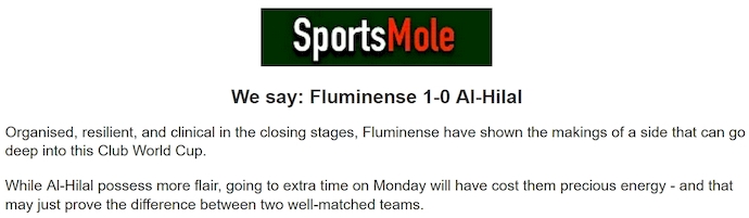 Chuy&ecirc;n gia Tony Ansell dự đo&aacute;n Fluminense vs Al Hilal, 2h00 ng&agrave;y 5/7 - Ảnh 1