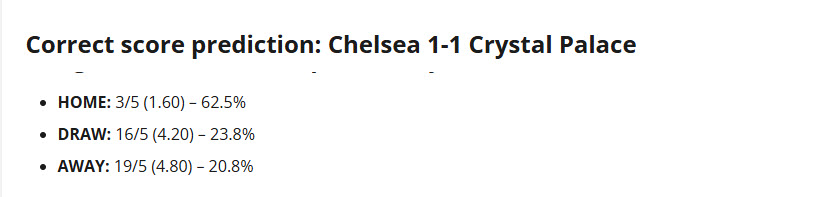 Siêu máy tính dự đoán Chelsea vs Crystal Palace, 20h00 ngày 17/8 - Ảnh 1