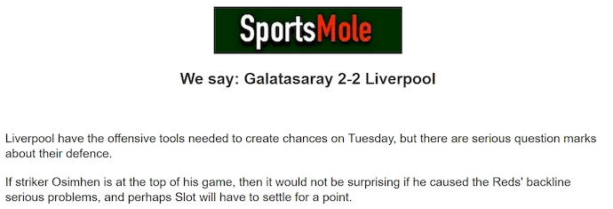 Chuy&ecirc;n gia Tony Ansell dự đo&aacute;n Galatasaray vs Liverpool, 2h00 ng&agrave;y 1/10 - Ảnh 1