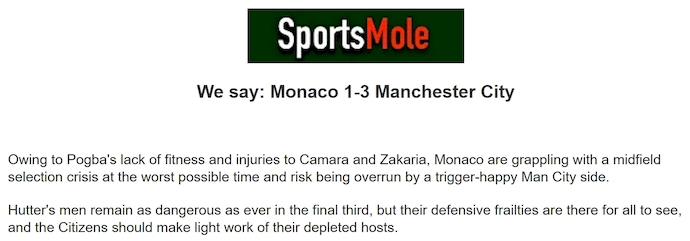 Chuy&ecirc;n gia Tony Ansell dự đo&aacute;n AS Monaco vs Man City, 2h00 ng&agrave;y 2/10 - Ảnh 1