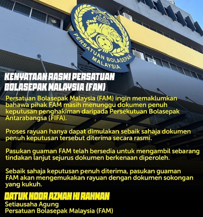 Động th&aacute;i bất ngờ của Malaysia trước khi FIFA ra ph&aacute;n quyết - Ảnh 1