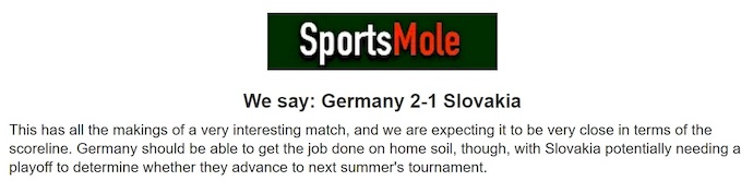 Chuy&ecirc;n gia Tony Ansell dự đo&aacute;n Đức vs Slovakia, 2h45 ng&agrave;y 18/11 - Ảnh 1