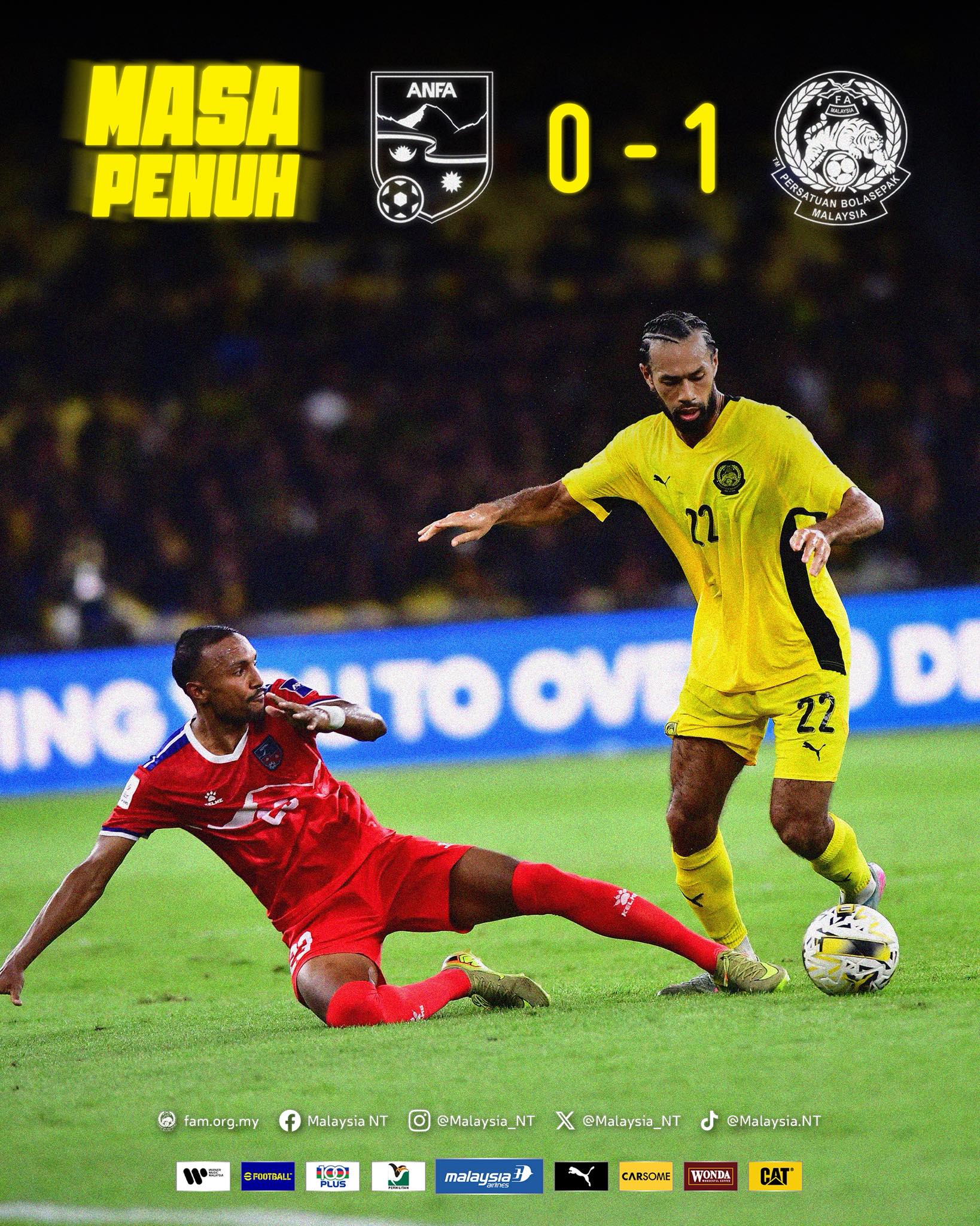 Malaysia thắng chật vật Nepal, bỏ xa tuyển Việt Nam - Ảnh 1