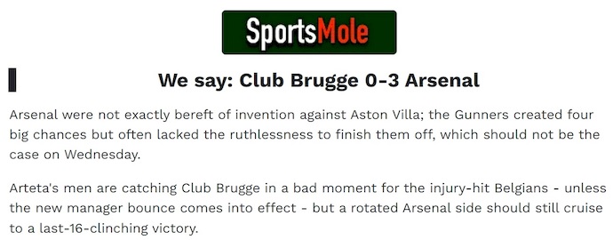 Chuy&ecirc;n gia Tony Ansell dự đo&aacute;n Club Brugge vs Arsenal, 3h00 ng&agrave;y 11/12 - Ảnh 1