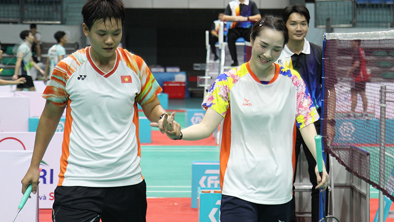 Vũ Thị Trang v&agrave; B&ugrave;i B&iacute;ch Phương v&agrave;o b&aacute;n kết cầu l&ocirc;ng SEA Games 33 - Ảnh 1