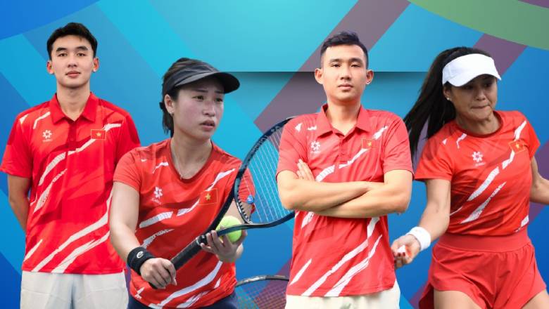Quần vợt Việt Nam có chiến thắng đầu tiên tại SEA Games 33 - Ảnh 1
