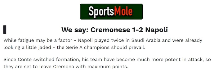 Chuy&ecirc;n gia Tony Ansell dự đo&aacute;n Cremonese vs Napoli, 21h00 ng&agrave;y 28/12 - Ảnh 1