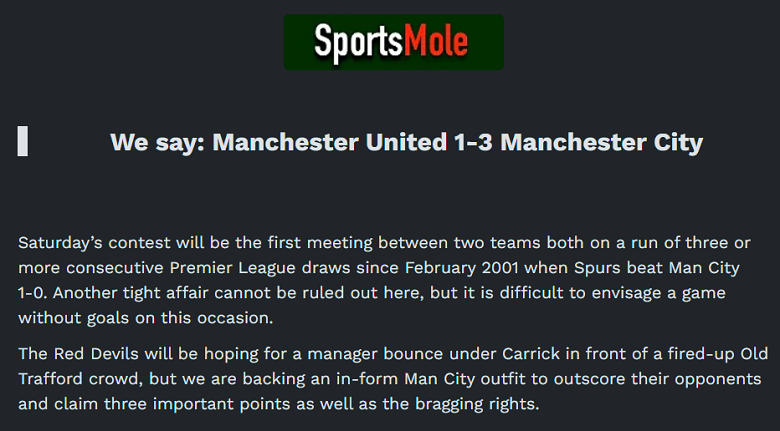 Chuy&ecirc;n gia dự đo&aacute;n MU vs Man City, 19h30 ng&agrave;y 17/1 - Ảnh 1