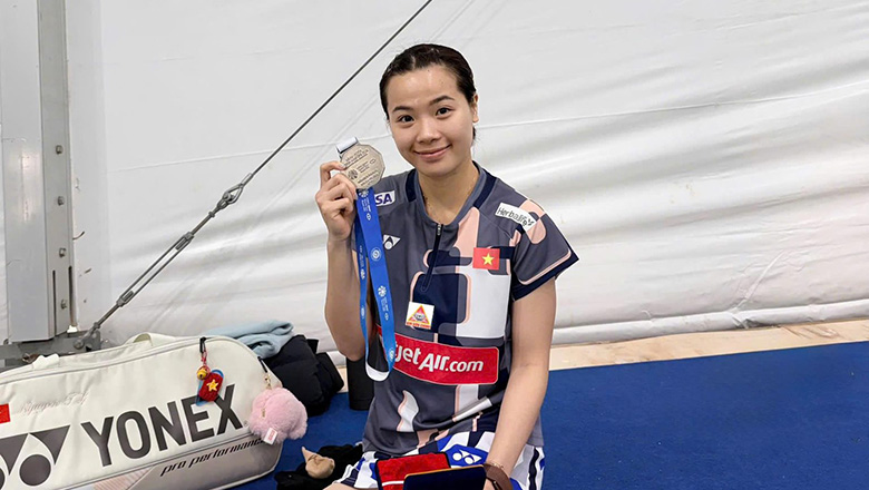 Th&ugrave;y Linh thắng hạt giống số 7, v&agrave;o tứ kết giải cầu l&ocirc;ng Indonesia Masters 2026 - Ảnh 1