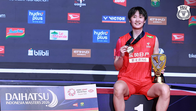 Chen Yu Fei v&ocirc; địch giải cầu l&ocirc;ng Indonesia Masters 2026 - Ảnh 1