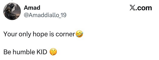 Amad Diallo mỉa mai Arsenal sau chiến thắng kịch t&iacute;nh của MU - Ảnh 1