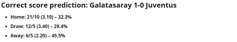 Siêu máy tính dự đoán Galatasaray vs Juventus, 00h45 ngày 18/2 - Ảnh 1