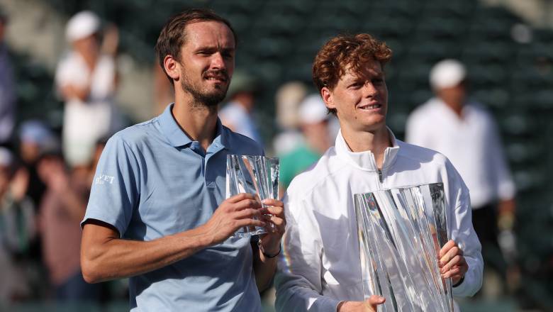 Đả bại Medvedev sau 2 loạt tie-break, Sinner lần đầu vô địch Indian Wells Masters - Ảnh 1