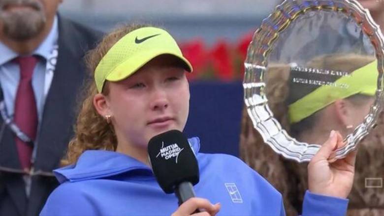 Mirra Andreeva bật khóc nức nở vì để thua chung kết Madrid Open 2026 - Ảnh 1