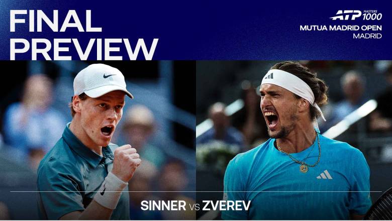 Xem trực tiếp Chung kết Madrid Open - Sinner vs Zverev trên kênh nào? - Ảnh 1
