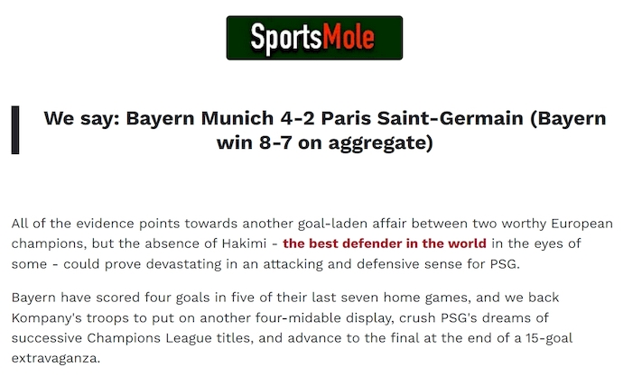 Chuy&ecirc;n gia Tony Ansell dự đo&aacute;n Bayern Munich vs PSG, 2h00 ng&agrave;y 7/5 - Ảnh 1