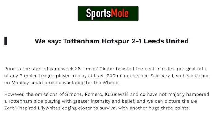 Chuy&ecirc;n gia Tony Ansell dự đo&aacute;n Tottenham vs Leeds, 2h00 ng&agrave;y 12/5 - Ảnh 1