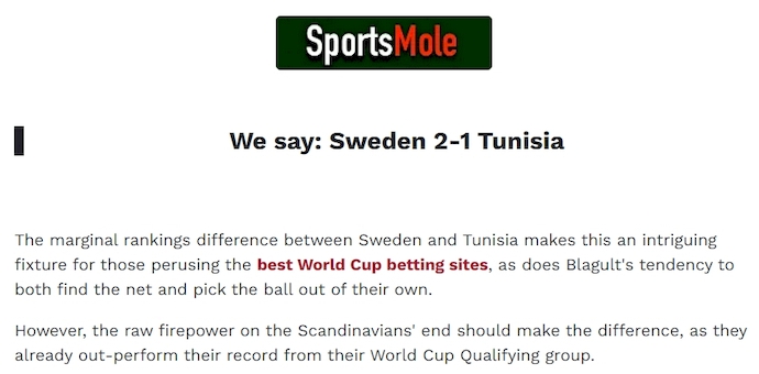 Chuyên gia Tony Ansell dự đoán Thụy Điển vs Tunisia, 9h00 ngày 15/6 - Ảnh 1