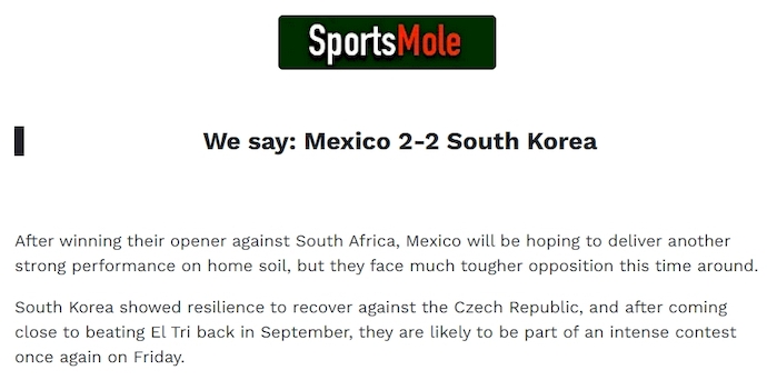 Chuyên gia Tony Ansell dự đoán Mexico vs Hàn Quốc, 8h00 ngày 19/6 - Ảnh 1