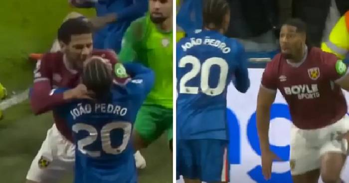 Cầu thủ West Ham bóp cổ sao Chelsea trong lúc hỗn loạn