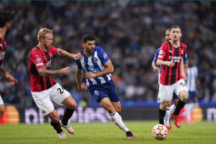 Tỷ lệ k&egrave;o nh&agrave; c&aacute;i AC Milan vs Porto, 0h45 ng&agrave;y 4/11