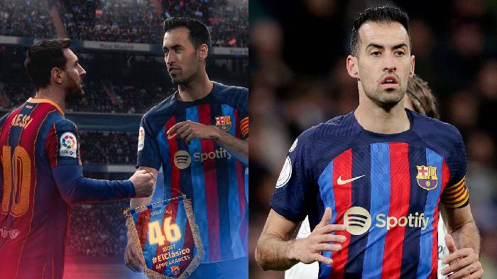 Vượt qua Messi, Busquets thiết lập 2 kỷ lục mới ở El Clasico