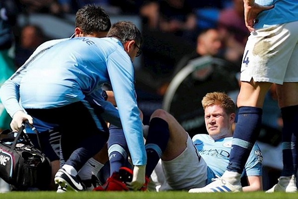 Kevin de Bruyne lỡ trận Man City vs Wolves vì chấn thương