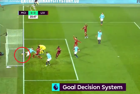 Video b&agrave;n thắng của Liverpool bị c&ocirc;ng nghệ goal-line 'bức tử' trận thua Man City
