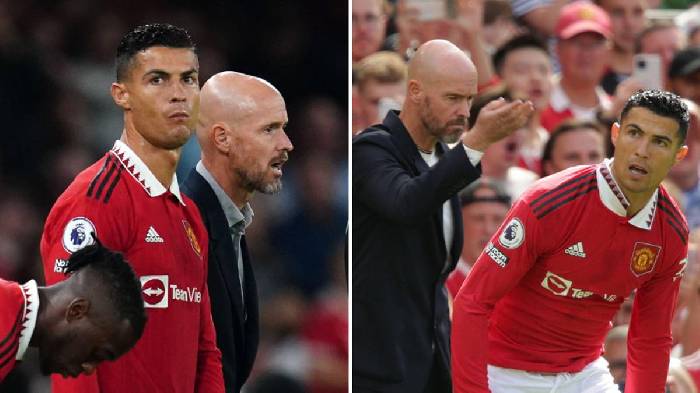 Ten Hag lần đầu hé lộ chuyện để Ronaldo ngồi dự bị