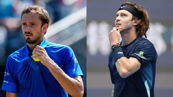 Medvedev v&agrave; Rublev rời Dubai, kịp dự Indian Wells Masters 2026