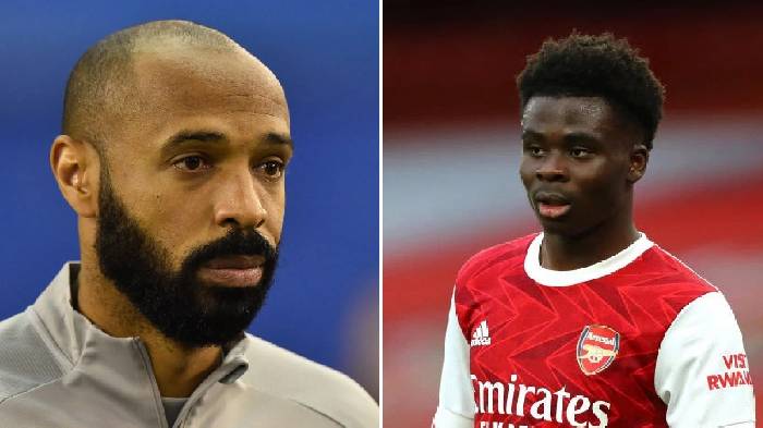 Henry mách Arteta 3 cầu thủ có thể 'đóng thế' Bukayo Saka