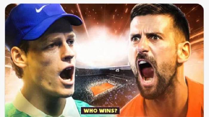 Xem trận Sinner vs Djokovic - B&aacute;n kết Roland Garros ở đ&acirc;u, tr&ecirc;n k&ecirc;nh n&agrave;o?