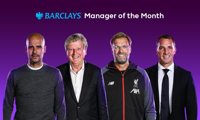 HLV xuất sắc nhất Ngoại hạng Anh th&aacute;ng 8/2019: Juergen Klopp đấu Pep Guardiola