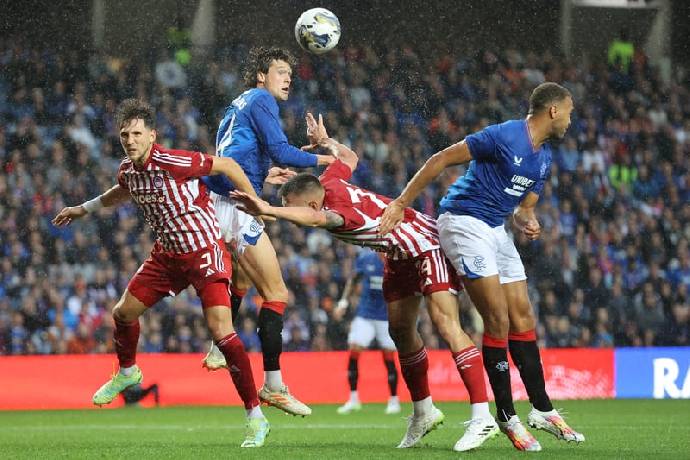 Soi k&egrave;o g&oacute;c Olympiacos vs Rangers, 00h45 ng&agrave;y 08/11