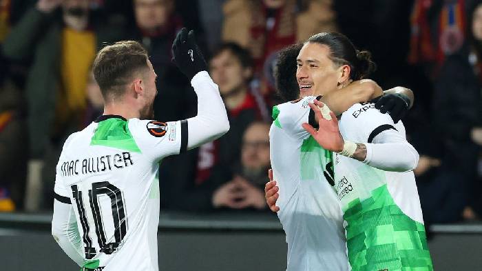 Liverpool đại thắng Sparta Praha, AS Roma hủy diệt Brighton ở Europa League
