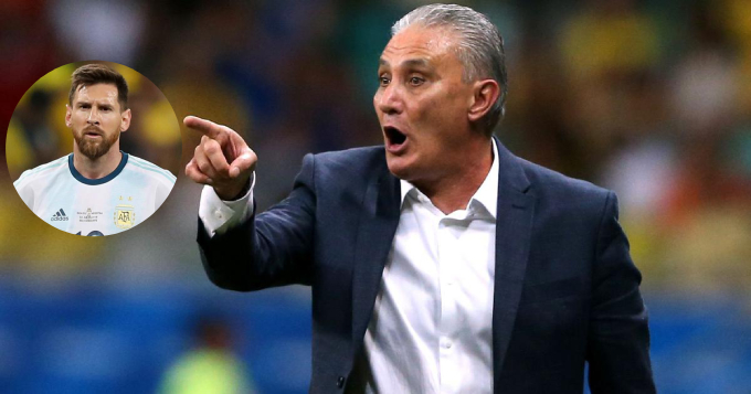 HLV Brazil: “ Lionel Messi tạo ra áp lực vì danh tiếng của mình”