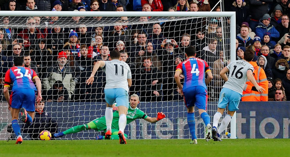 Video Crystal Palace 1-1 West Ham (Premier League, Ngoại hạng Anh v&ograve;ng 26)
